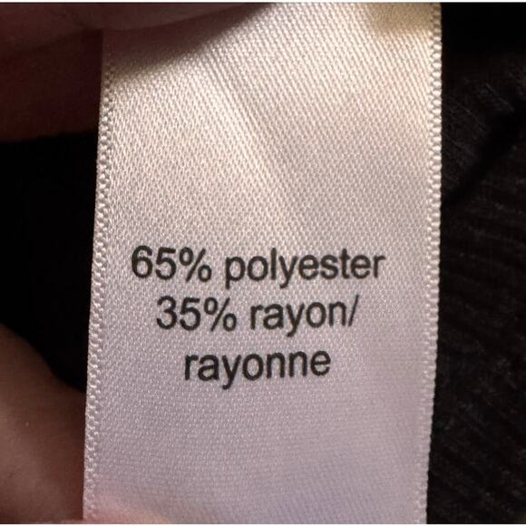 Maurices Black Ribbed Tie T-Shirt Size 2X - Picture 4 of 5